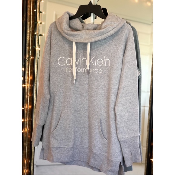 Calvin Klein Performance Women’s Pullover Sweatshirt Hoodie Cowl Neck - Picture 1 of 4